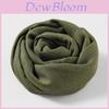 Cotton Linen Scarf With Solid Color Design For Women Summer And Winter Wear