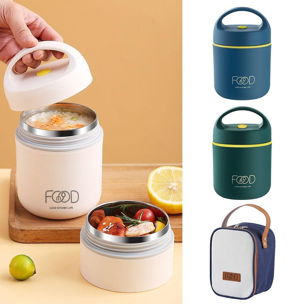 Vacuum Vacuum Cup Stainless Steel Soup Cup Thermal Lunch Box Food Container Insulated Lunch Bag