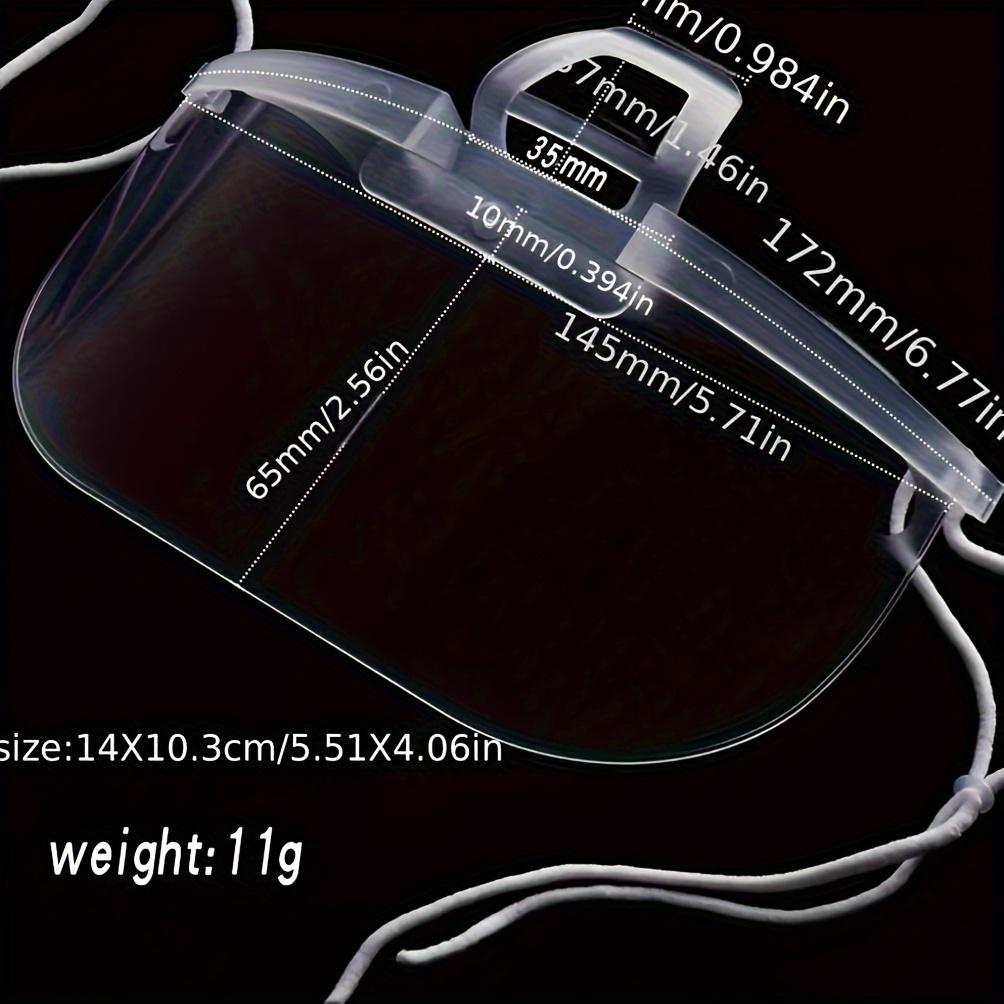 10 Pcs Anti-fog Mask, Put Saliva Transparent Hygiene and Safety Mask, Restaurant Catering, Beauty Store, Waiter Special. Individually Packaged