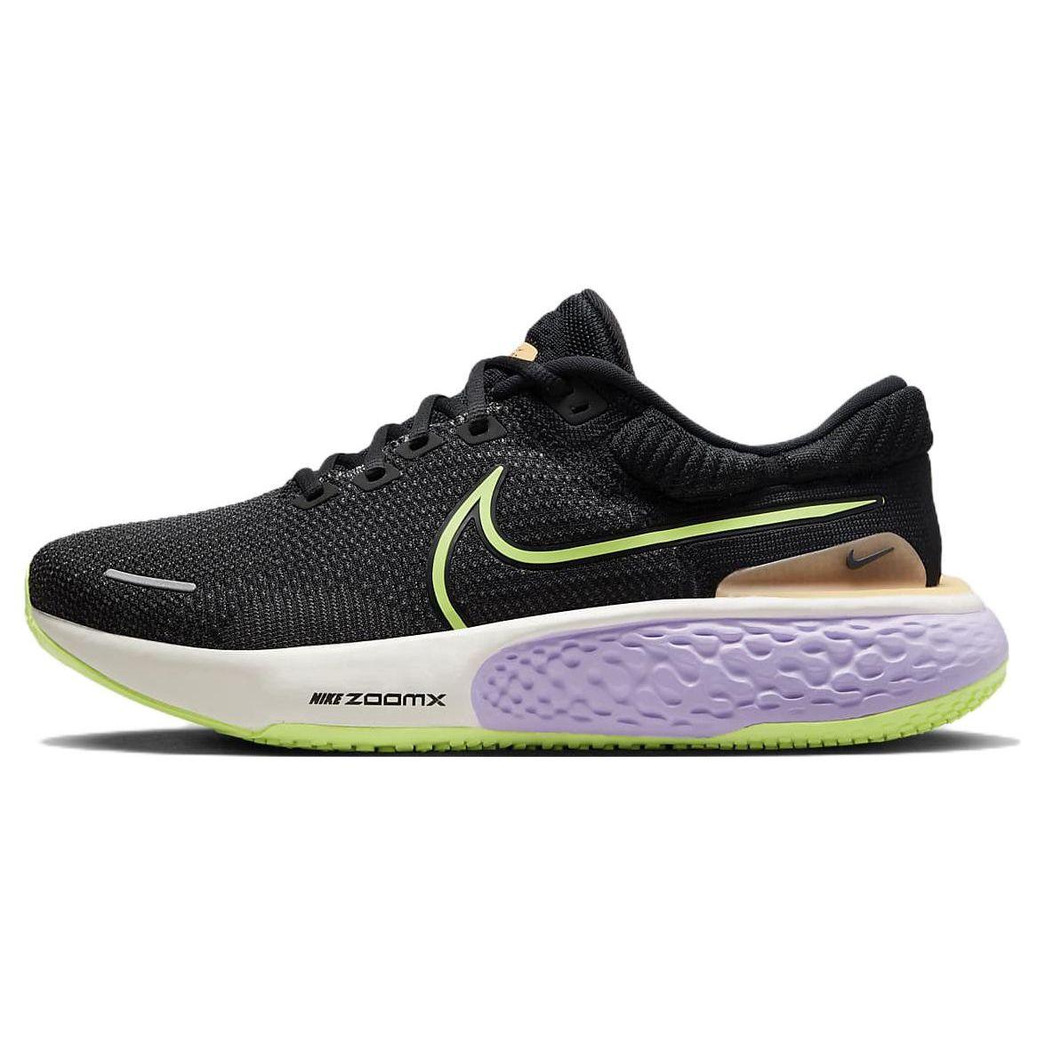 

Nike Кроссовки мужские ZoomX Invincible Run Flyknit 2 Black Lilac Ghost Green Peach-Cream DH5425-004