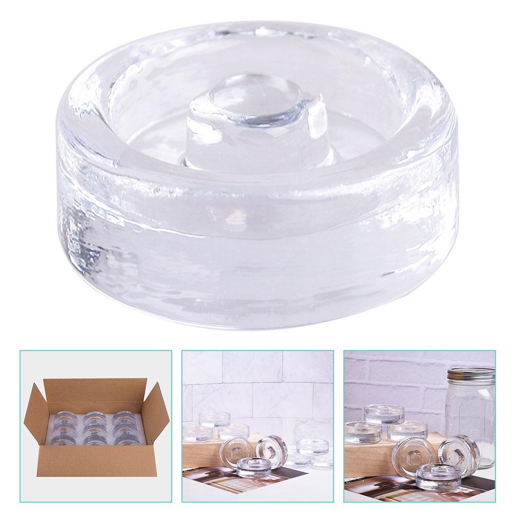 2 Pcs Pickle Jar Fermented Glass Weights Mason Jars Lids Equipment Heavy Fermenting