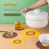 Sunflower Non-slip Insulation Pad: High-Temperature Resistant Table Mat for Kitchen and Tea Cups