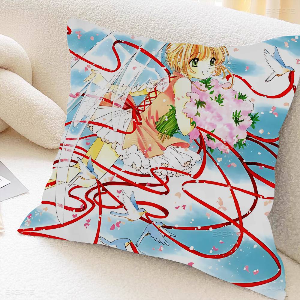 Cardcaptor Anime Sakura Personalized Picture Text Home Decorative Pillows Household Gifts Xcm