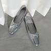 HIMIKO/Himiko/Square Toe Ballet Shoes/640008 Silver 215