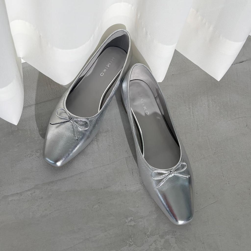 HIMIKO/Himiko/Square Toe Ballet Shoes/640008 Silver 215