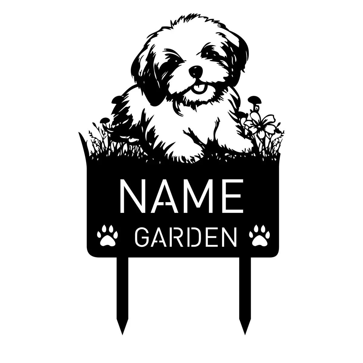 

Metal Memorial Garden Stake for Dog Grave Marker Outdoor Cemetery Decoration Sympathy Gift