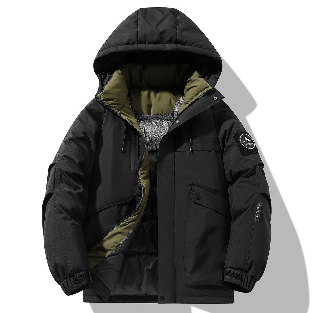 Spring and Autumn New Hooded Jacket Couple Outdoor Mountaineering Jacket Waterproof and Windproof Cotton-padded Coat