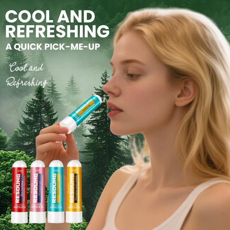 4Pcs Nasal Stick Long Lasting Effect Refreshing Stick Plant Essential Oil Ingredients Nasal Inhalation Cooling Oil