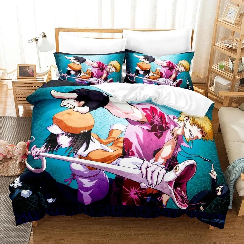 New 3D Print Monogatari Series Bedding Set Anime Araragi Koyomi Duvet Cover Double Twin Full Queen King Adult Kids Quilt Cover