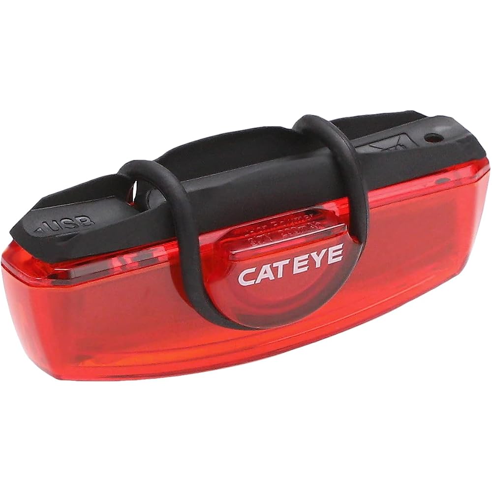 Cat Eye Rapid X TL-LD700-R USB Rechargeable Bicycle Tail Light 50 Lumens Mountable Safety Light