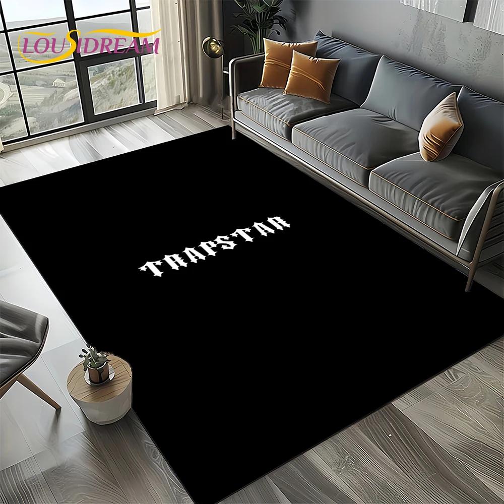 3D Fashion Trapstar London Logo Carpet Rug for Bedroom Living Room Home Sofa Decoration,Children Game Large Decor Floor Mat Gift