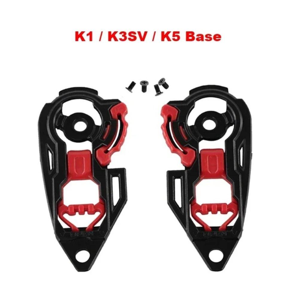 PC Capacete Shield Lock 1 Pair Gear Base Plates Helmet Visor Base Lock for K1 K3SV K5 Outdoors