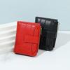 Multiple Card Women Short Wallet Two-fold PU Card Bag Fashion Folding Wallet  Student