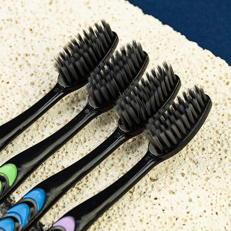 Brosse à Dents Jingxin à Soies Douces au Charbon de Bambou - Avancée, Emballée Individuellement pour Adultes