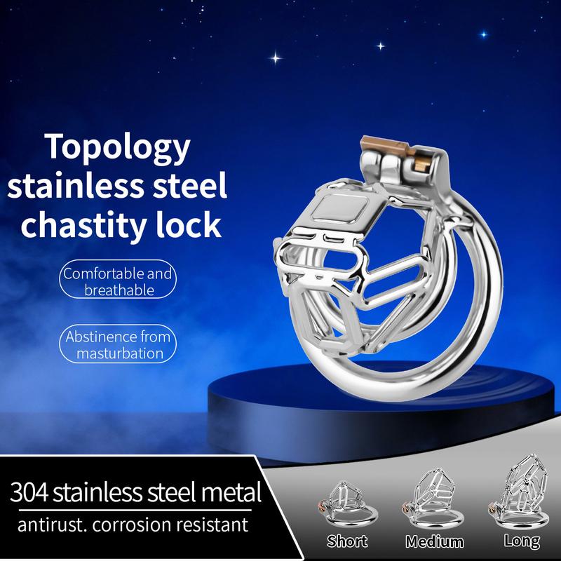 Small Penis Lock Male Steel Cock Cage Chastity Device Penis Ring Erotic Metal Bondage Husband Loyalty Sex Toys For Men Gay 18+