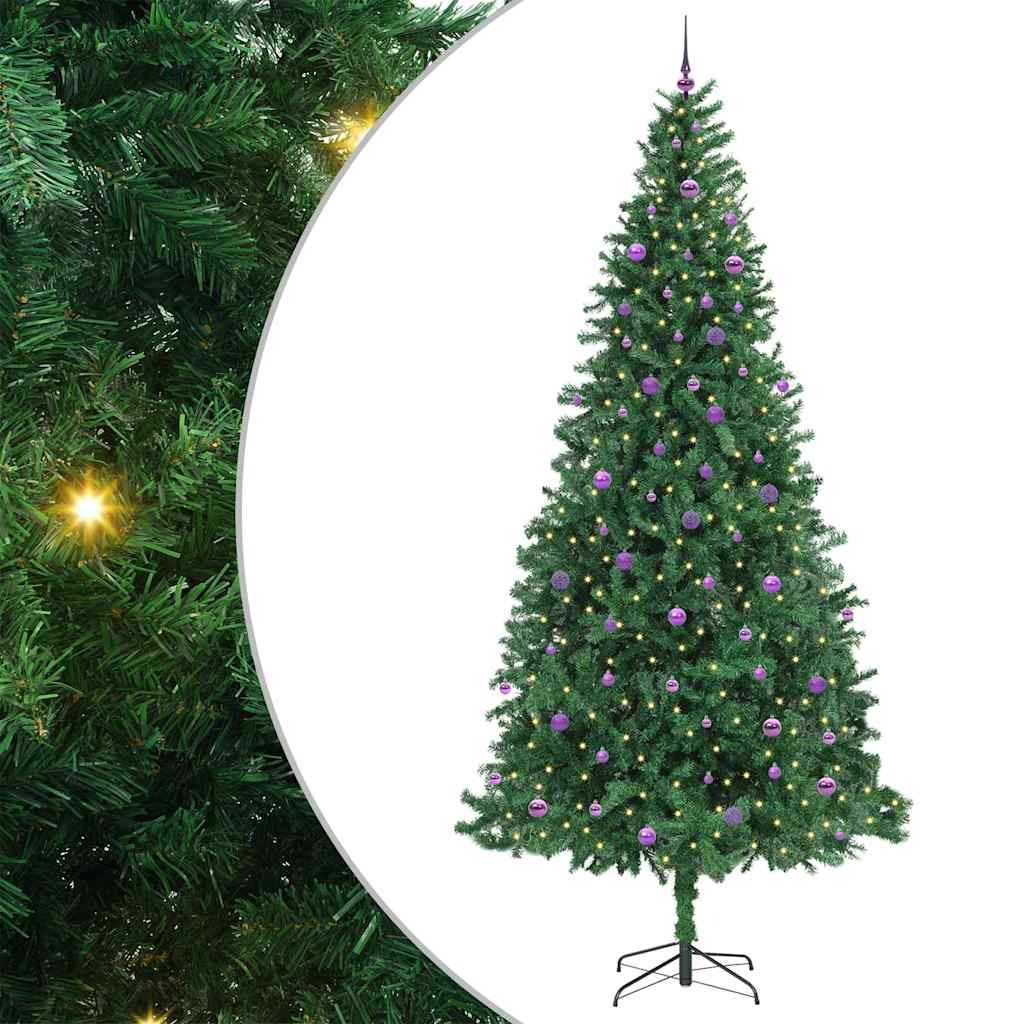 Artificial Christmas Tree with 300 LEDs Stand Green 300 Cm