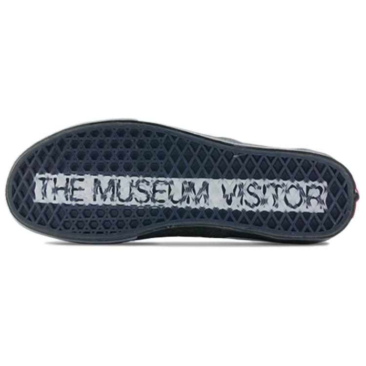 Vans The Museum Visitor X Slip-On Casual Comfortable Durable Low-Top Skate Shoes Unisex Sneakers Black White VN000CT5BPA