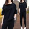 Women's Nine-Point Pants Summer Sportswear Set Plus Size - European & American Style