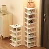 Schuhregal, Schuhschrank, Wandcorner stapelbar, platzsparendes schmales Schuhregal, Familienmöbel