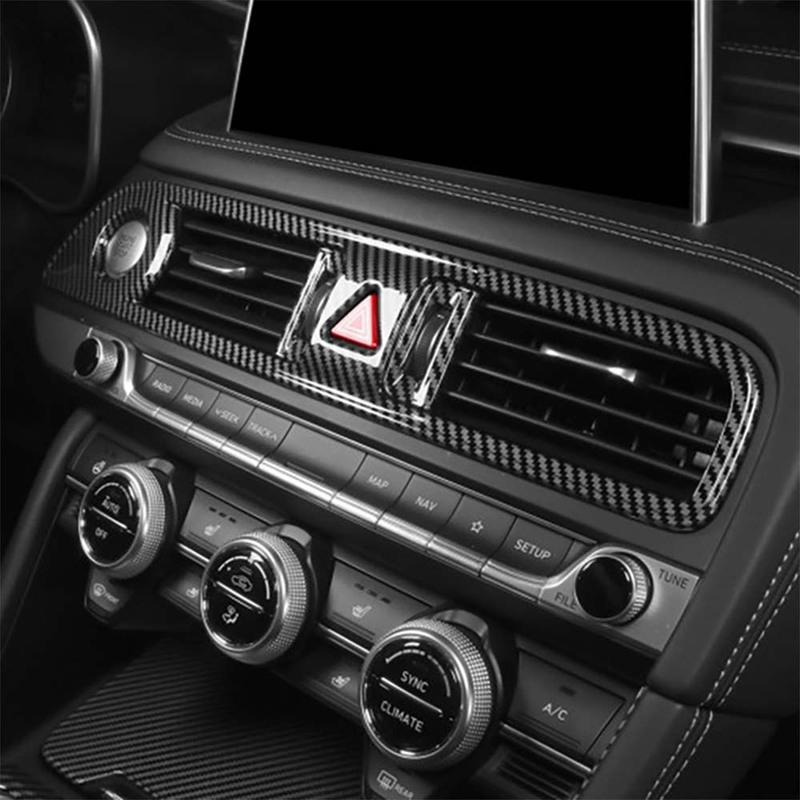 Car Decoration Central Air Condition Outlet Vent Cover Trim For Genesis G70 - Cars Accessories Upgrade Styling