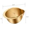 111 Stainless Steel Gold Rice Washer Strainer Bowl Rice Washing Bowl Sieve Colander Fruit And Vegetable Strainer Kitchen Tools