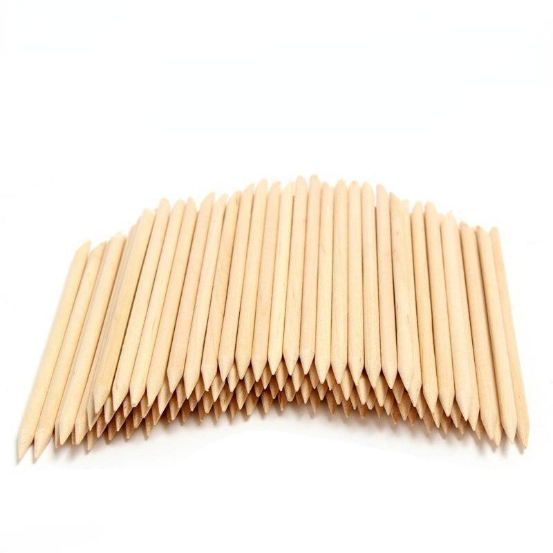 10pcs/set DIY Manicure Tools Nail File Polishing Strip Manicure Orange Wood Stick Dot Drill Stick Dead Skin Push Stick Nail Polishing Stick