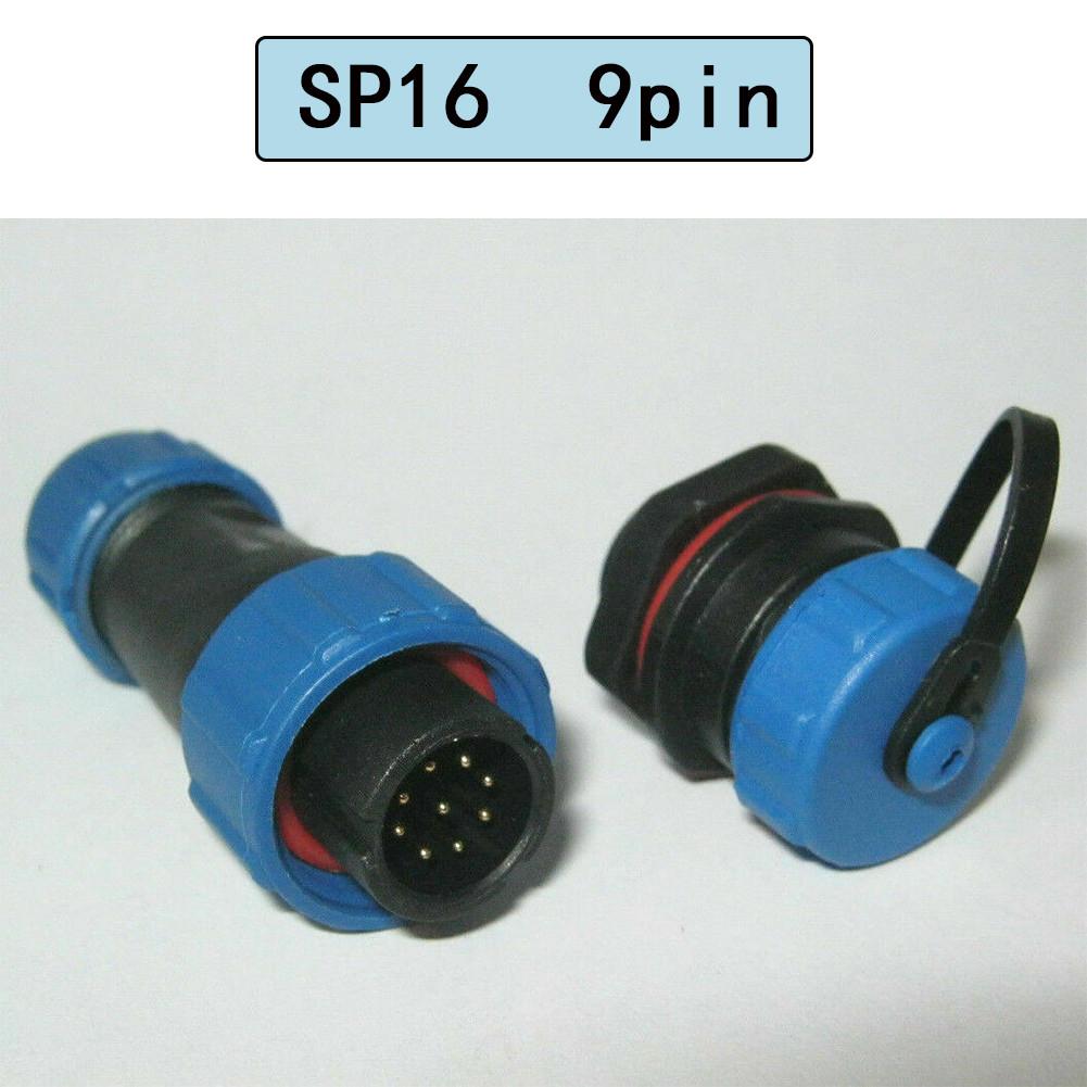 SP16 Panel IP68 2/4pin Waterproof Connector Socket Circular Connector Panel Mount Wire Cable Connector