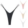 Low Rise Elastic Waistband Solid Color Lady Panties Sexy Double Straps