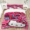 3pcs Hello Kitty Bedding Set. Soft and Comfortable with No Core Included (1x Duvet Cover + 2x Pillow Covers) Yy251031042