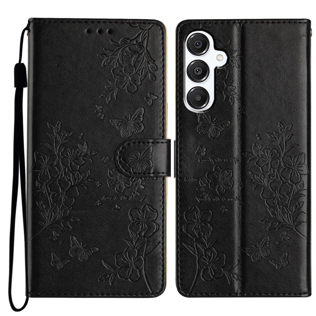 For Samsung Galaxy A17 5G/A17 4G/A26 5G Wallet Phone Case Butterfly Floral Imprint Leather Flip Cover