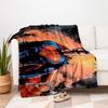 Superman Comic Book Cover Art Print PosterBlanket Flannel Throw Blanket for Sofa, Bed, Travel, Camping, Office, Couch, Chair