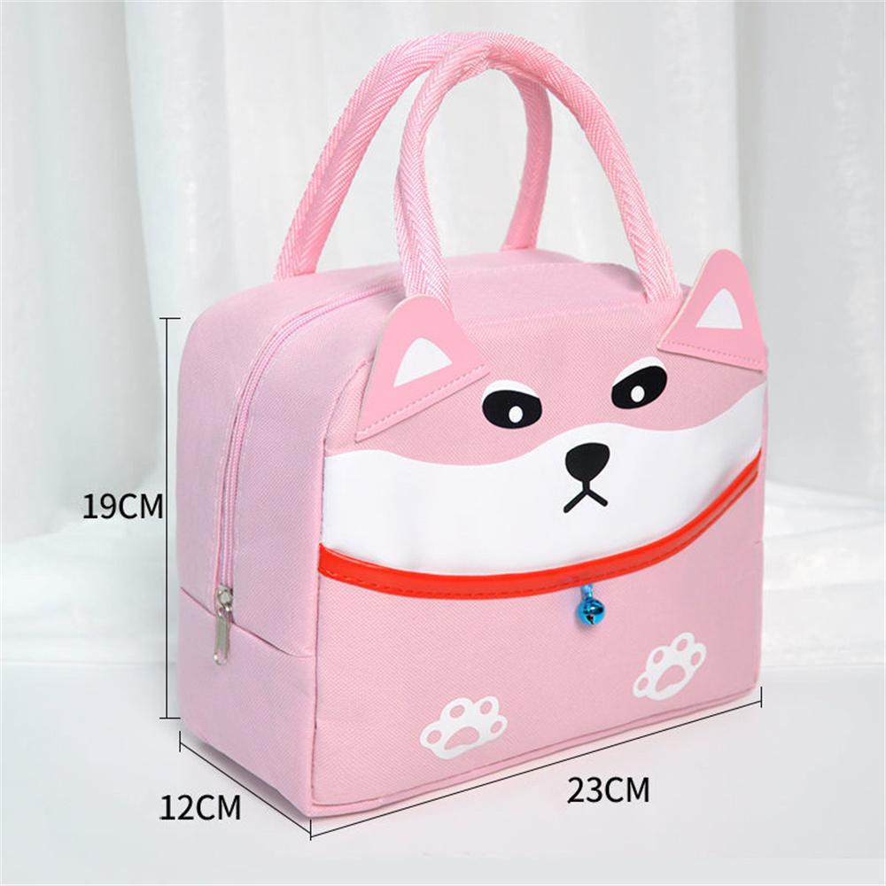 Cartoon Cute Insulated Lunch Bag Kawaii Portable Lunch Box Student Kids School Thermal Storage Bag Picnic Bento Food Tote Bags