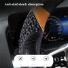 Sporty All-Season Steering Wheel Cover with Heat Embossing, Perforated PU Leather for Enhanced Grip - Fits 14.5-15 Inch Wheels