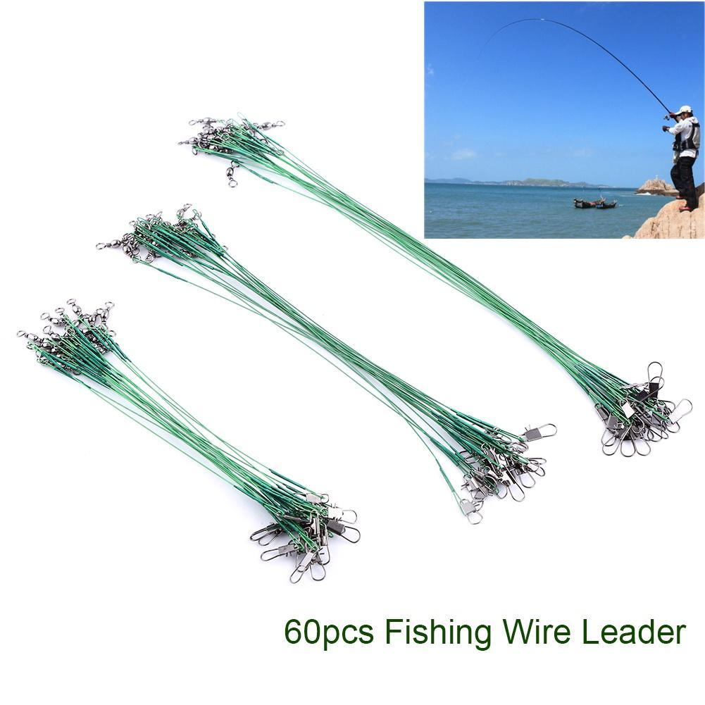Buy 60 Pcs Steel Fishing Lure Leader Line 15/20/25cm at affordable