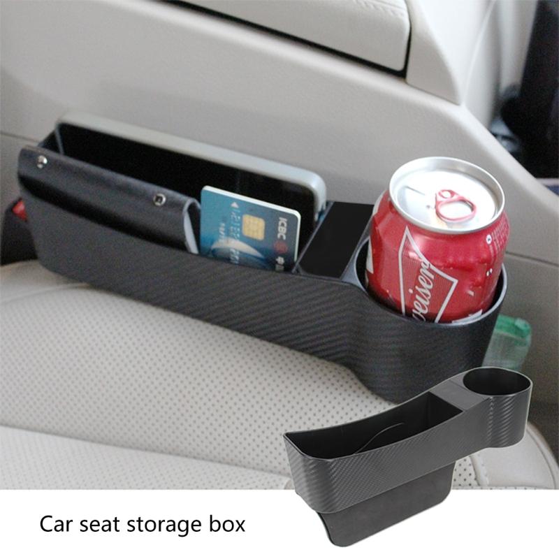 Car Storage Tools Black Auto Car Seat Gap Catcher Filler Storage Box Pocket