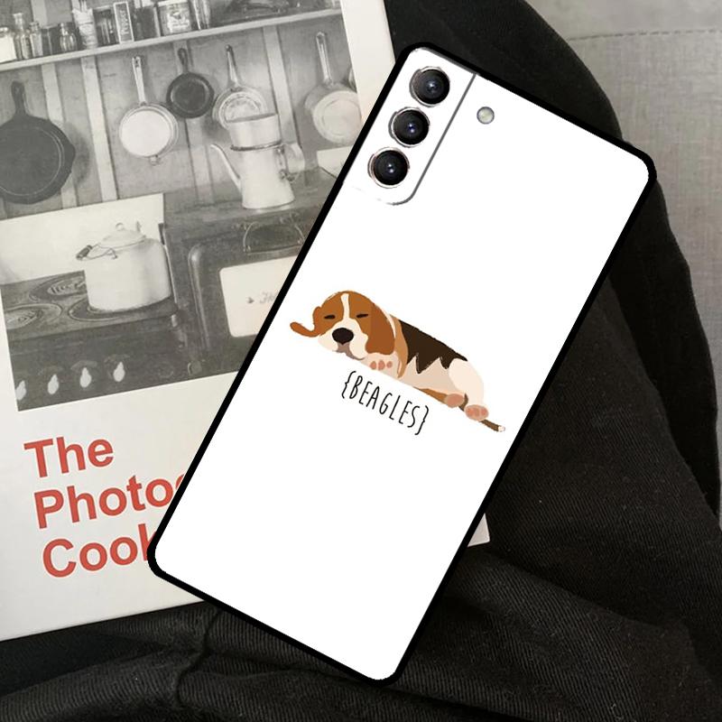 Beagle Puppy Dog Phone Case For Samsung Galaxy S24 S22 S23 Ultra S20 S21 S24 FE S9 S10 Note 10 Plus 20 Ultra