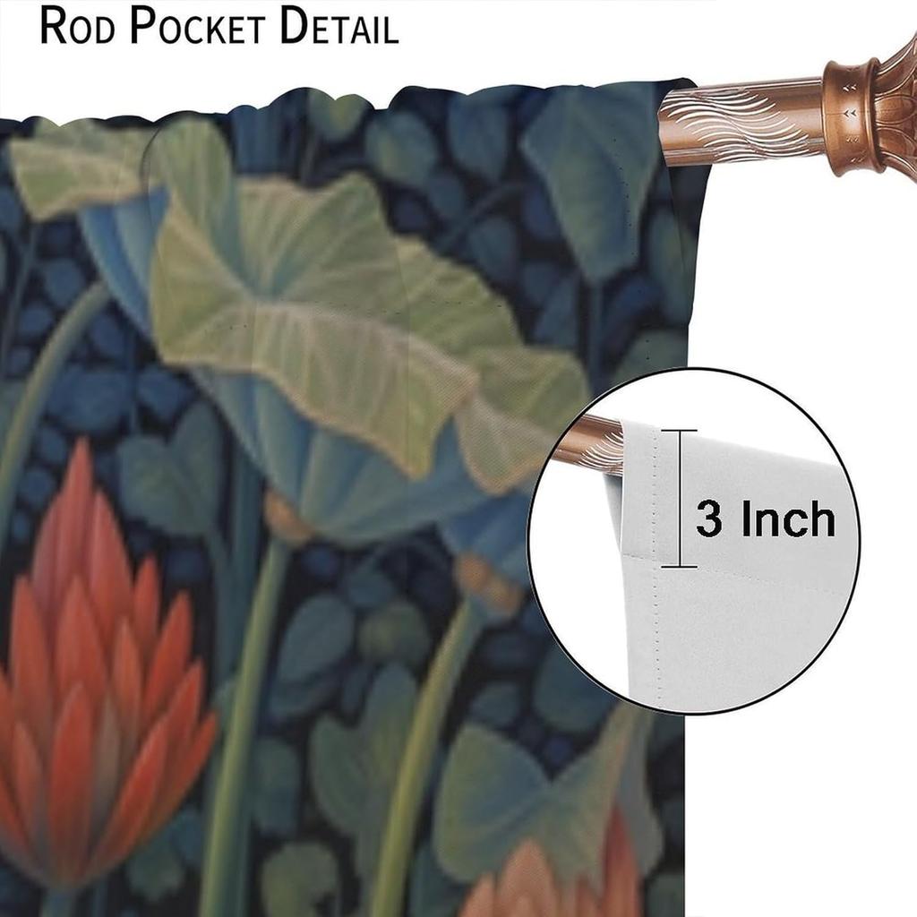 Forest Tree Frog Decor Window Curtain Animals Leaves Retro Rustic Botanical Home Kitchen Restaurant Decoration Window Curtain