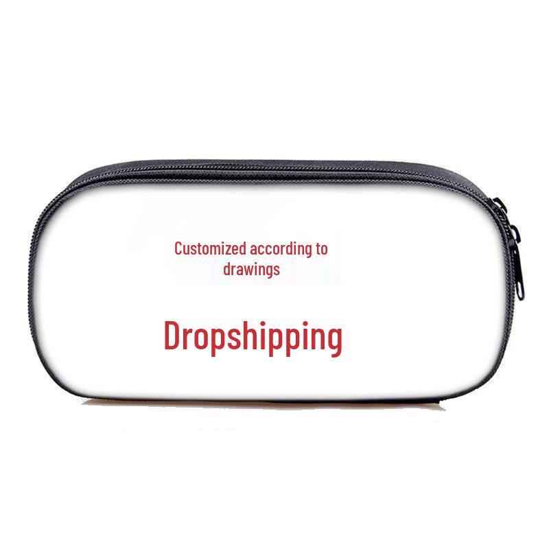 Hot-Selling DIY Cartoon Pencil Case - Lightweight, Dirt-Resistant, Large Capacity, Student Stationery Bag. Pencil Case with Dividers
