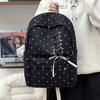 Schoolbag backpack atmosphere new casual bow design polka dot girls backpack high school students large capacity school bag