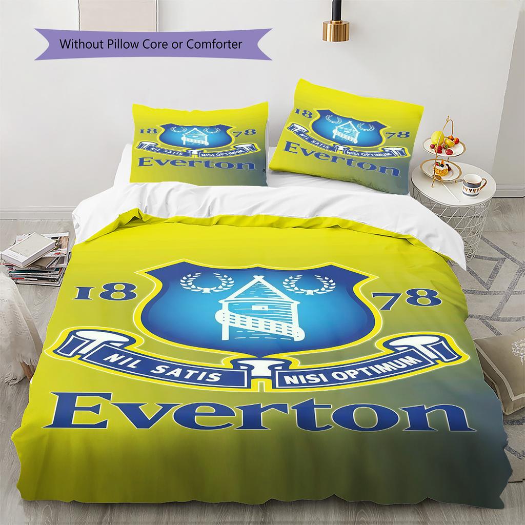 The Toffees logo  Bedding Quilt Set Quilt Cover Pillowcase Home Decoration Birthday Gift (1 * duvet cover + 2 * pillowcase, without core)
