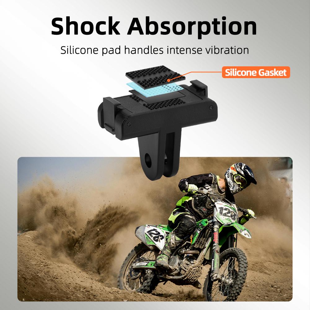 FLYMILE For DJI Osmo Nano/Action 6 Camera Magnetic Quick Release Adapter Two Claw Mount Base