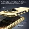 AG Frosted Backplate Vacuum Plated Bezel Spring Hinge Glass Protector Case For Honor Magic V5 MAGIC V3 Camera Protection Cover