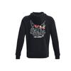Under Armour Rose Letter Print Heavyweight Cotton Training Hoodie Men Hoodies Black 1379688-001