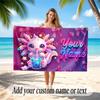 Fantasy Magic Theme Quick Dry Beach Towel Custom Name Text Print Large Sand Resistant Towel Beach Vacation
