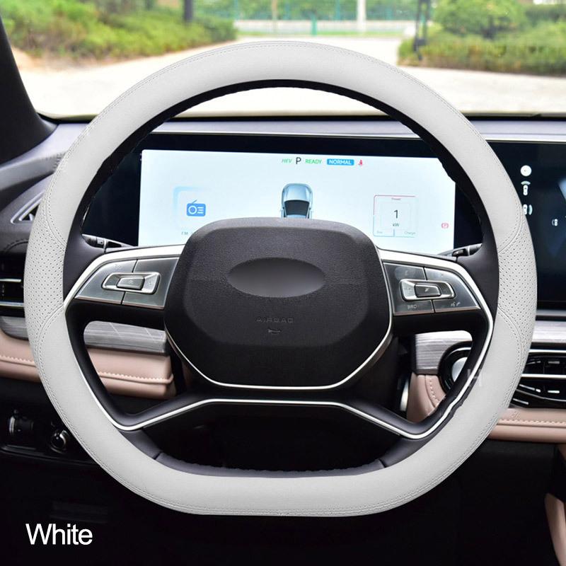 

Car Steering Wheel Cover Wrap for JAC JS6 2026 2026 2026 D Type Steering-Wheel білий