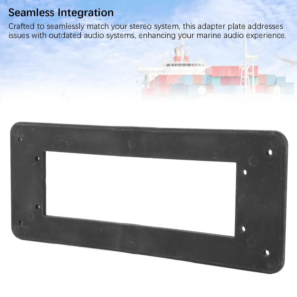 Marine Stereo Adapter Mounting Plate Adapter Plate Fit for Fusion MS-RA70 Series Enduring Sturdy Plastics for MS-RA70NSX