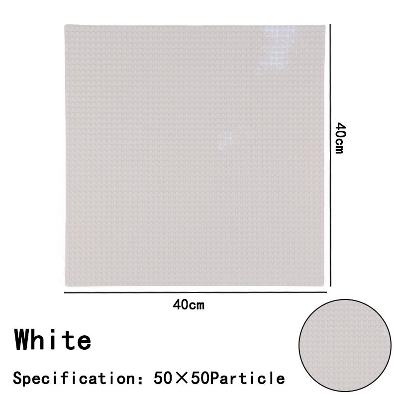 50x50 Dots Classic Large Base Plates - Small Size DIY Bricks Assembly Baseplates - ABS Plastic Building Block Plate for Children Gift