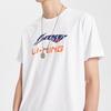 Li Ning Sports Fashion Series Letter Print Short Sleeve T-Shirt Men Tops White AHSQ451-1