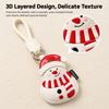 PU Leather Holiday Bag Charm Lightweight Holiday Keyring Leather Keychain  Christmas Gift Exchange