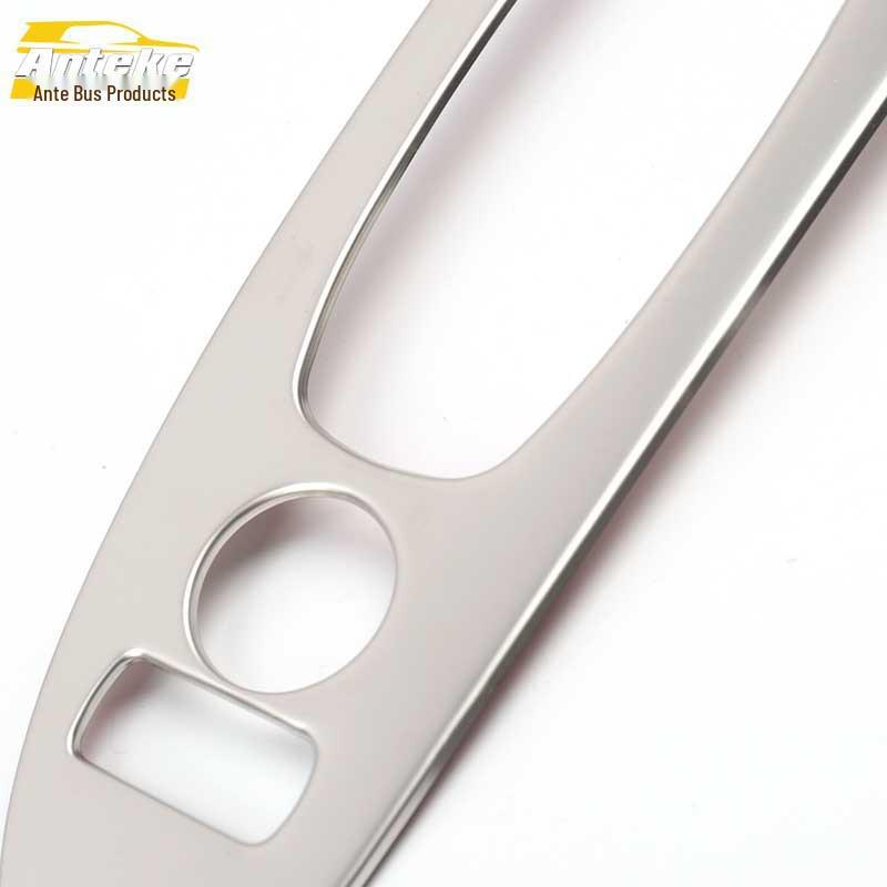 Murano Glass Lift Frame Stainless Steel Window Armrest Switch Decor Sticker